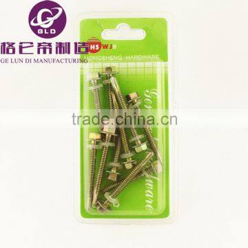 Double head screws with plastic expansion /two head screw