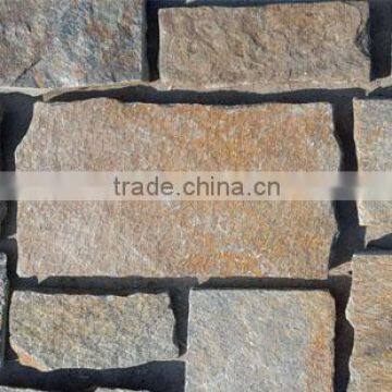 Exterior Wall House Rusty Quartz Stone Strips