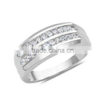 Rhinestone Style 925 Sterling Silver Ring Wedding