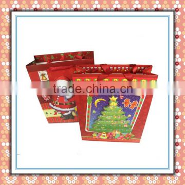 wholesale custom shopping paper bag& christmas paper bag& paper bag printing