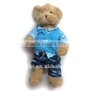 Teddy Bear with Children cloth