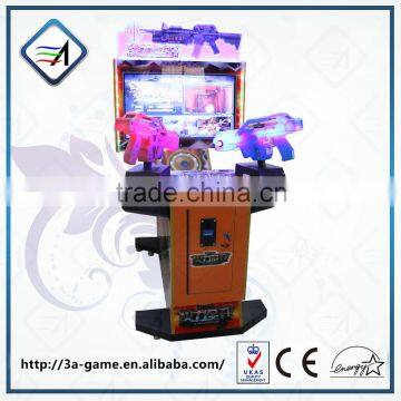 coin operated Arcade double players gun shooting game machine for sale