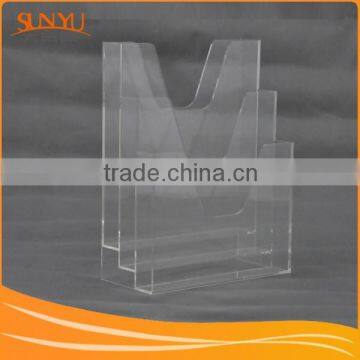 3 Tiers Clear Acrylic Brochure Holder