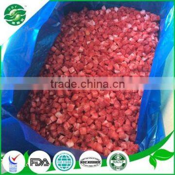 IQF frozen strawberry dice