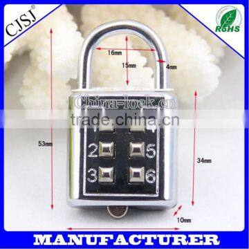 High quality 3 Digitals Resettable Zinc Alloy Combination Padlock CH-600