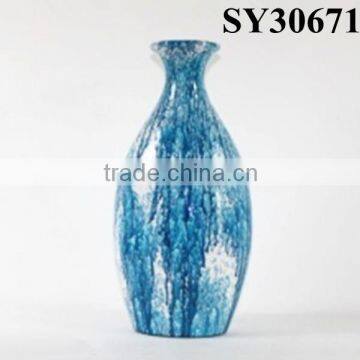 Ceramic vase for sale indoor glazed blue and white porcelain vase