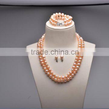 beautiful necklace with freshwater pearls silver plated necklace
