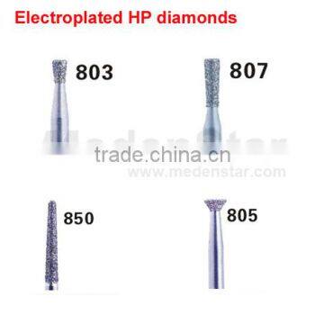 Best seller low price dental Electroplated HP diamonds burs