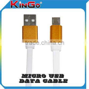 New Products 2016 Aluminum alloy Micro USB Data Charger Cable for Samsung Mobile Phone