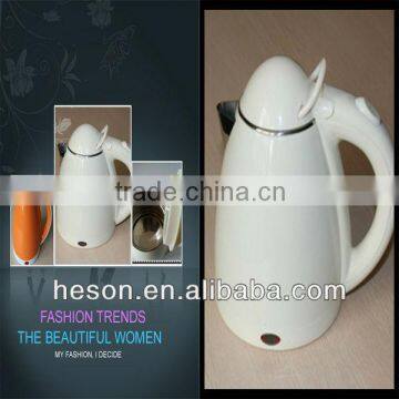 K80C white plastic shell electric whistling kettle pot