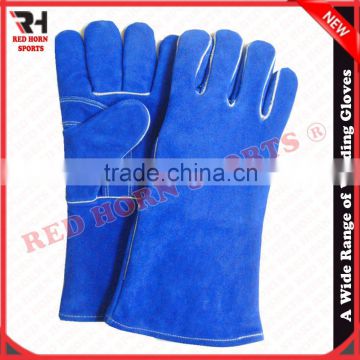 Cowhide split leather Welding Gloves , Heat and slag Protections