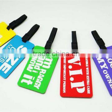 Custom Made Soft PVC Luggage Tag With Name Label/ Silicone Soft Pvc Luggage Tag photo-4