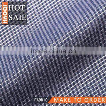 2014/2015 hot cheap shaoxing China 10S Cotton polyester Metallic checks fabric for woman dress