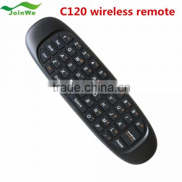 For Android TV Box Computer 2.4GHz G Mouse C120 Mouse T10 Rechargeable Wireless Fly Mouse Keyboard Controller