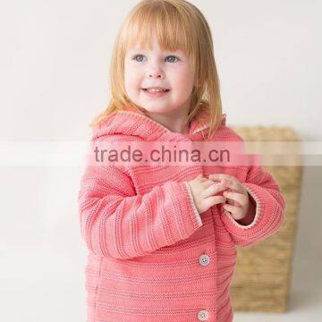 kids winter knitted hooded sweater coat designer