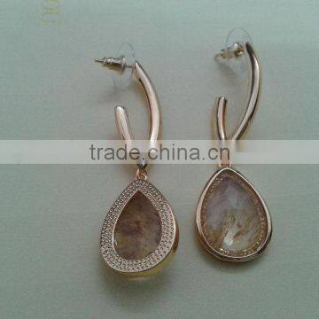 Economic hot sell sun and moon earring