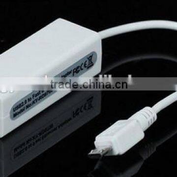 High Quality RJ 45 Female to Micro usb 5p male adapter cable