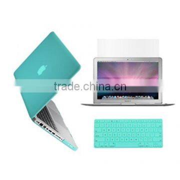 3 in 1 Rubberized TIFANY BLUE Case for Macbook PRO 13 + Key Cover + LCD Screen