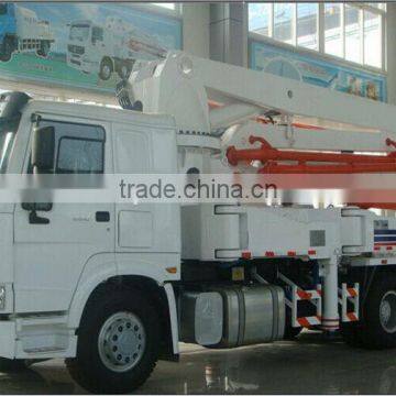 SINOTRUK HOWO 6X4 37m-boom Concrete pump tuck for sale