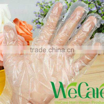 Disposable smooth/embossed surface PE gloves