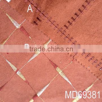 2015 new fuax suede fabric/ artificial suede fabric for high heeled shoes upper, bedding articles