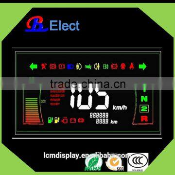 negative VA electric cars lcd display,segment lcd panel display