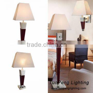 Rocker switch Solid Wood Table Lamp