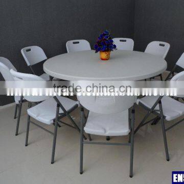 5FT Round Plastic Banquet Table for 6 to 8 Person Used photo-3