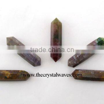 Fancy Jasper Double Terminated Pencil vogel wands Khambhat Gujarat India