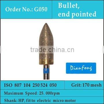 HP bullet shape medium grit synthetic diamond