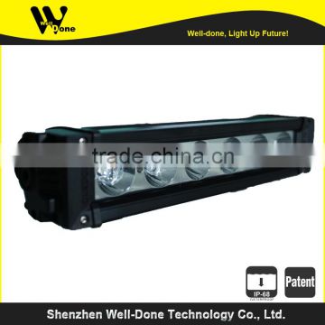 Well-done IP68 10W single row led work light bar