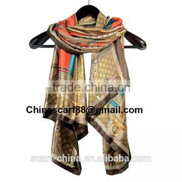 Silk scarves long women