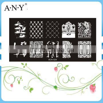 Nail DIY Beauty Design Care Stainless Metal Nail Stamping Image Plate for Nail Art