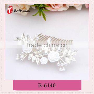 Wholesale products china white rhinestone hair claws,alloy pearl hair claws,beautiful hair claw