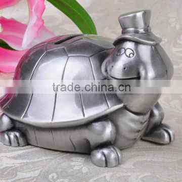 zinc alloy turtle saving box