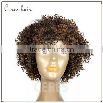 afro kinky human hair wig kinky curly short human hair wig for black women