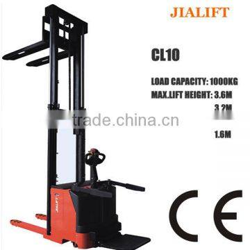 1000kg rider full electric stacker