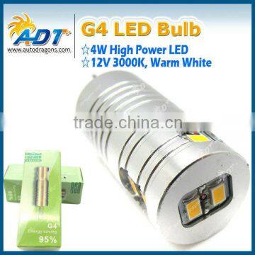 G4 4W High Power SMD LED Cabinet Marine Boat Light Bulb Warm White