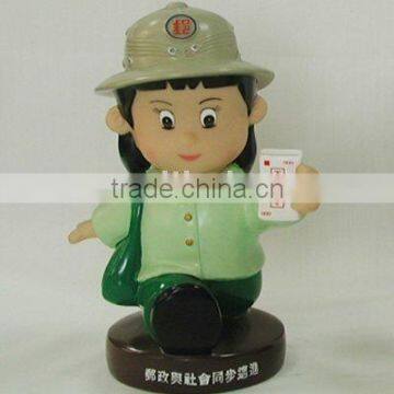 Plastic Postgirl saving box,money box ,saving box