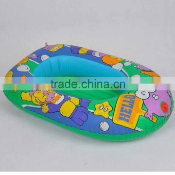 Colorful Printed Cute PVC Mini Inflatable Boat for Kids
