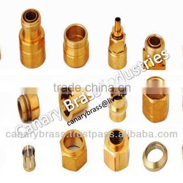 precision brass components by cnc turning machining