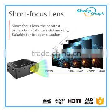 UNIC Portable Mini Smart Beam HD LED 12V Projector UC18 With Battery photo-4