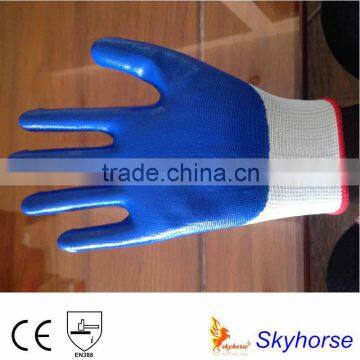 13G Polyester Liner Nitrile Hand Gloves With Palm Coated                        
                                                Quality Choice