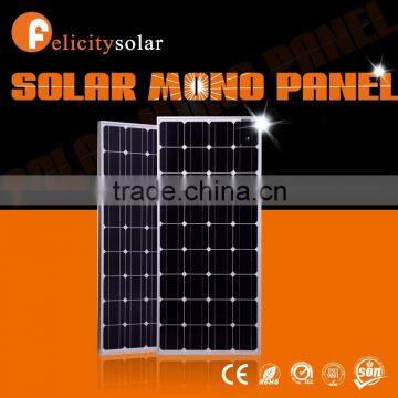 Felicitysolar 100W Monocrystaline silicon solar pv panel with cheap price