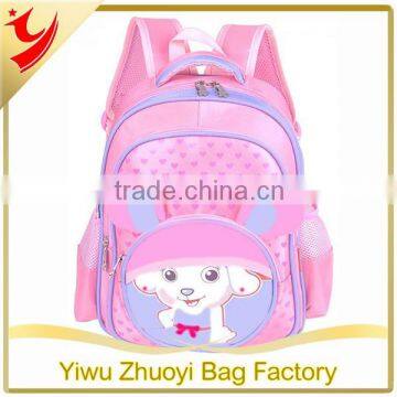 High quality kids school backpack, Lovely pink school bags for girls