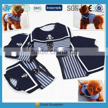 Pet harness Dog clothes Navy harness vest