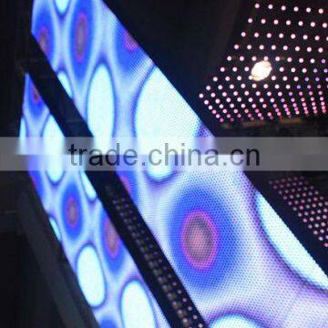 strip led curtain screen, full color Transparent Full color RGB high resolution stage led curtain display screen