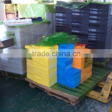 different thickness and colorful plastic sheet