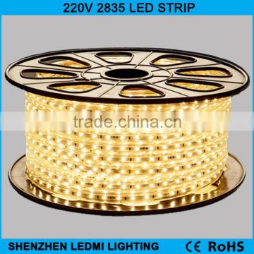 2835SMD 220v led strip 50m/100 per roll 60leds/m led rope light