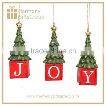 JOY Star Christmas Tree Ornament